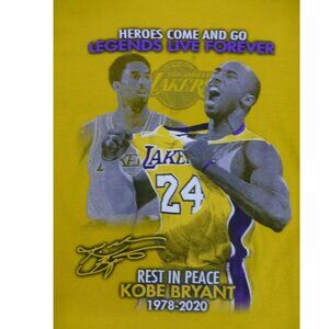 Kobe Bryant Los Angeles Lakers Legend Live Forever Shirt (Size M)